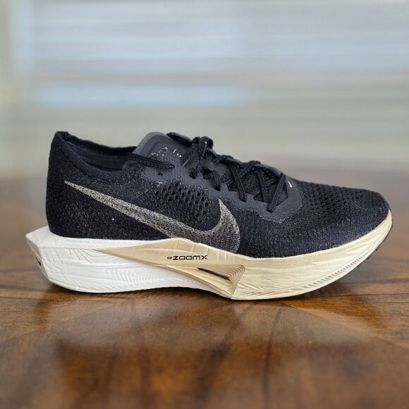 Nike ZoomX Vaporfly Next% 3 Men’s Size 9 Black Metallic Gold Grain LE DV4129-001 - Picture 10 of 16